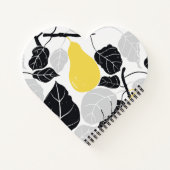 Carnet Branches à poires Jaune Noir (Dos)
