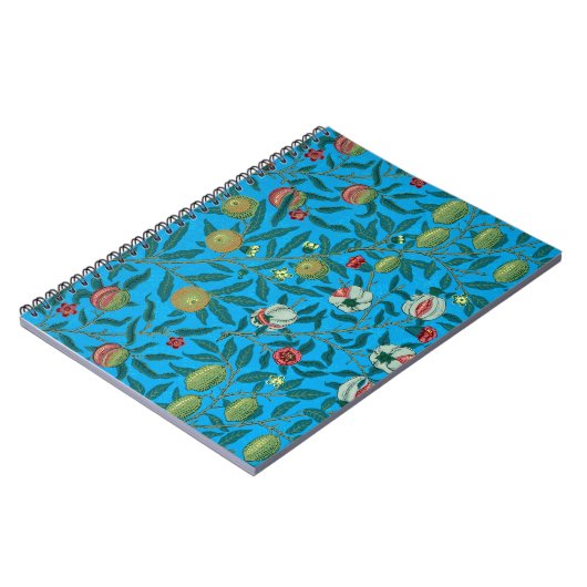 Carnet Branches avec grenades de William Morris (Côté gauche)