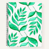 Carnet Branches d'aquarelle simples - vert (Devant)