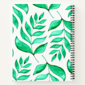 Carnet Branches d'aquarelle simples - vert (Dos)