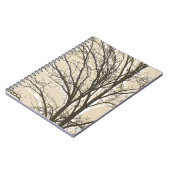 Carnet Branches d'arbre blanc brun crème rustique (Côté gauche)