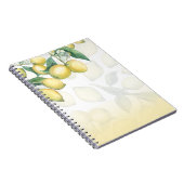 Carnet Branches de Citron Blanc & Jaune Campagne Chic Rus (Côté Droit)