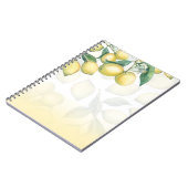 Carnet Branches de Citron Blanc & Jaune Campagne Chic Rus (Côté gauche)