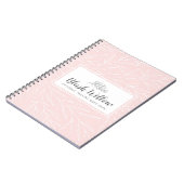 Carnet Branches de feuilles botaniques modernes de couleu (Côté gauche)