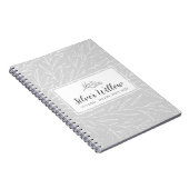 Carnet Branches de feuilles botaniques modernes minimalis (Côté Droit)