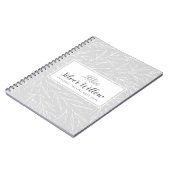 Carnet Branches de feuilles botaniques modernes minimalis (Côté gauche)