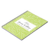 Carnet Branches de feuilles botaniques modernes Verdure M (Côté gauche)