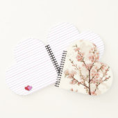 Carnet Branches de fleurs de cerisier rose pâle (Intérieur)