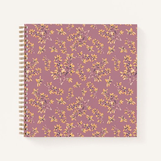 Carnet Branches de l'épine noire jaune pourpre (Devant)