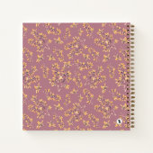 Carnet Branches de l'épine noire jaune pourpre (Dos)