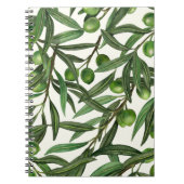 Carnet Branches d'olive sur blanc (Devant)