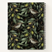 Carnet Branches d'olivier et Parulines (Dos)