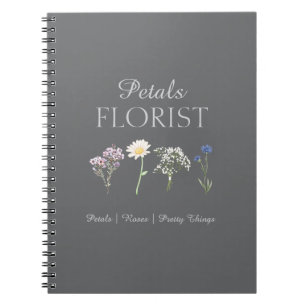 Carnet Branding d'entreprise de fleuriste de boutique mod