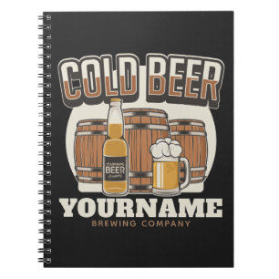Carnet Brasserie en chêne froid personnalisée Brasserie e
