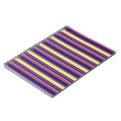 Carnet Brayures rose, jaune et bleue (Côté gauche)