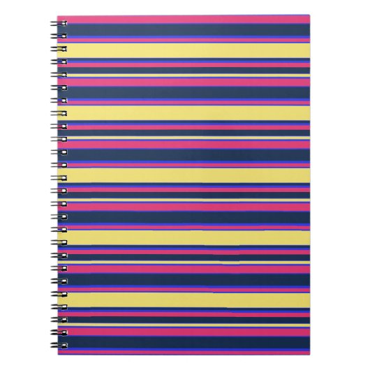 Carnet Brayures rose, jaune et bleue (Devant)