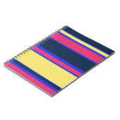 Carnet Brayures rose, jaune et bleue (Côté gauche)