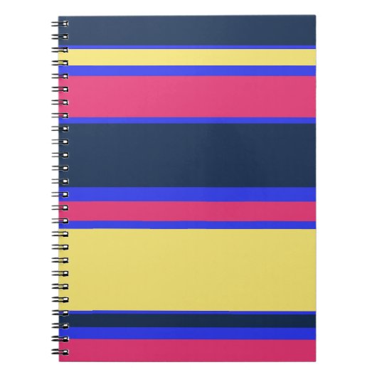 Carnet Brayures rose, jaune et bleue (Devant)