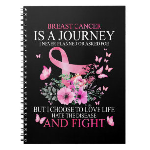 Carnet Breast Cancer Journey Butterfly Fight Cancer Survi