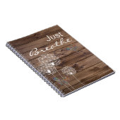 Carnet Breathe Dandelions Butterfly Wood (Côté Droit)