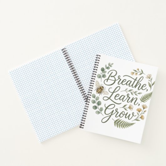 Carnet Breathe Learn Grow Mindfulness for mindful living  (Intérieur)