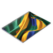 Carnet Brésil drapeau texture soie (Côté gauche)