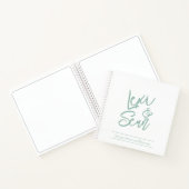 Carnet Bridal Shower Sage Green Spiral Notebook (Intérieur)