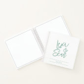 Carnet Bridal Shower Sage Green Spiral Notebook (Intérieur)