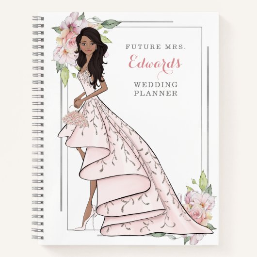 Carnet Bride blushing dans un ordinateur portable Wedding (Devant)