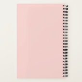 Carnet Bridesmaid Chic Minimaliste Personnalisé Rose (Verso)
