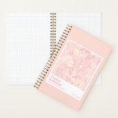 Carnet Bridesmaid Soft Peach Floral Pattern Swatch (À l'intérieur)