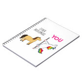 Carnet Bridesmaid Unicorn Funny Mariage (Côté gauche)