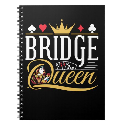 Carnet Bridge Queen Card Game Women (Devant)