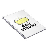 Carnet Brie Fort Blague Positive Fromage Jeu de mots  (Côté Droit)