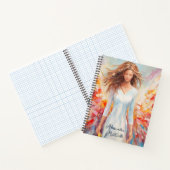 Carnet Bright Abstrait Angel Loose Style Peint (Intérieur)