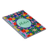 Carnet Bright Abstrait Flower Art (Côté Droit)