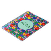 Carnet Bright Abstrait Flower Art (Côté gauche)