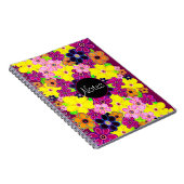 Carnet Bright Abstrait Flower Art (Côté Droit)