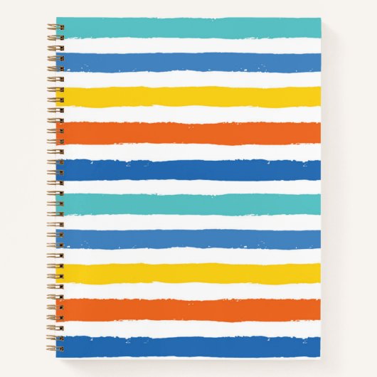 Carnet Bright Beach Striped Motif (Devant)