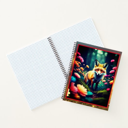 Carnet "Bright Blooming Jungle Fox" (Intérieur)