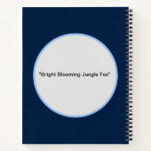 Carnet "Bright Blooming Jungle Fox" (Dos)