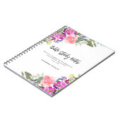 Carnet Bright Blooms aquarelle Florale étude de la Bible (Côté gauche)