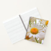 Carnet Bright Daisies Élégant Personnalisé (Intérieur)