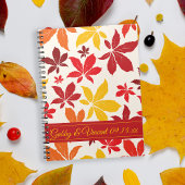 Carnet Bright Fall Leaves Mariage
