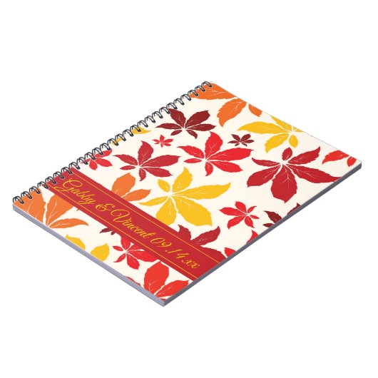 Carnet Bright Fall Leaves Mariage (Côté gauche)