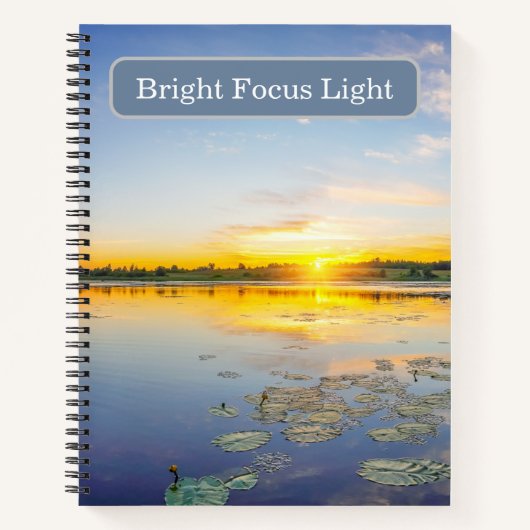 Carnet Bright Focus Light Lily Pad Sunrise (Devant)