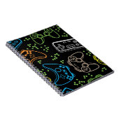 Carnet Bright gaming joysticks : motif cool. (Côté Droit)