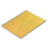 Carnet Bright Gold Leather : Arrière - plan texturé (Côté gauche)