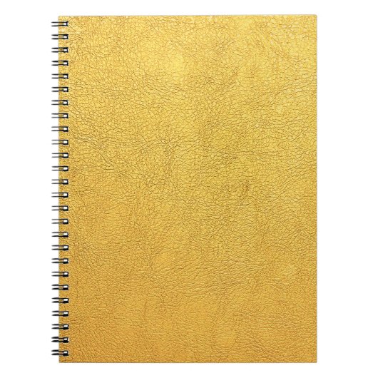 Carnet Bright Gold Leather : Arrière - plan texturé (Devant)
