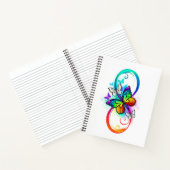 Carnet Bright infinity with rainbow butterfly (Intérieur)